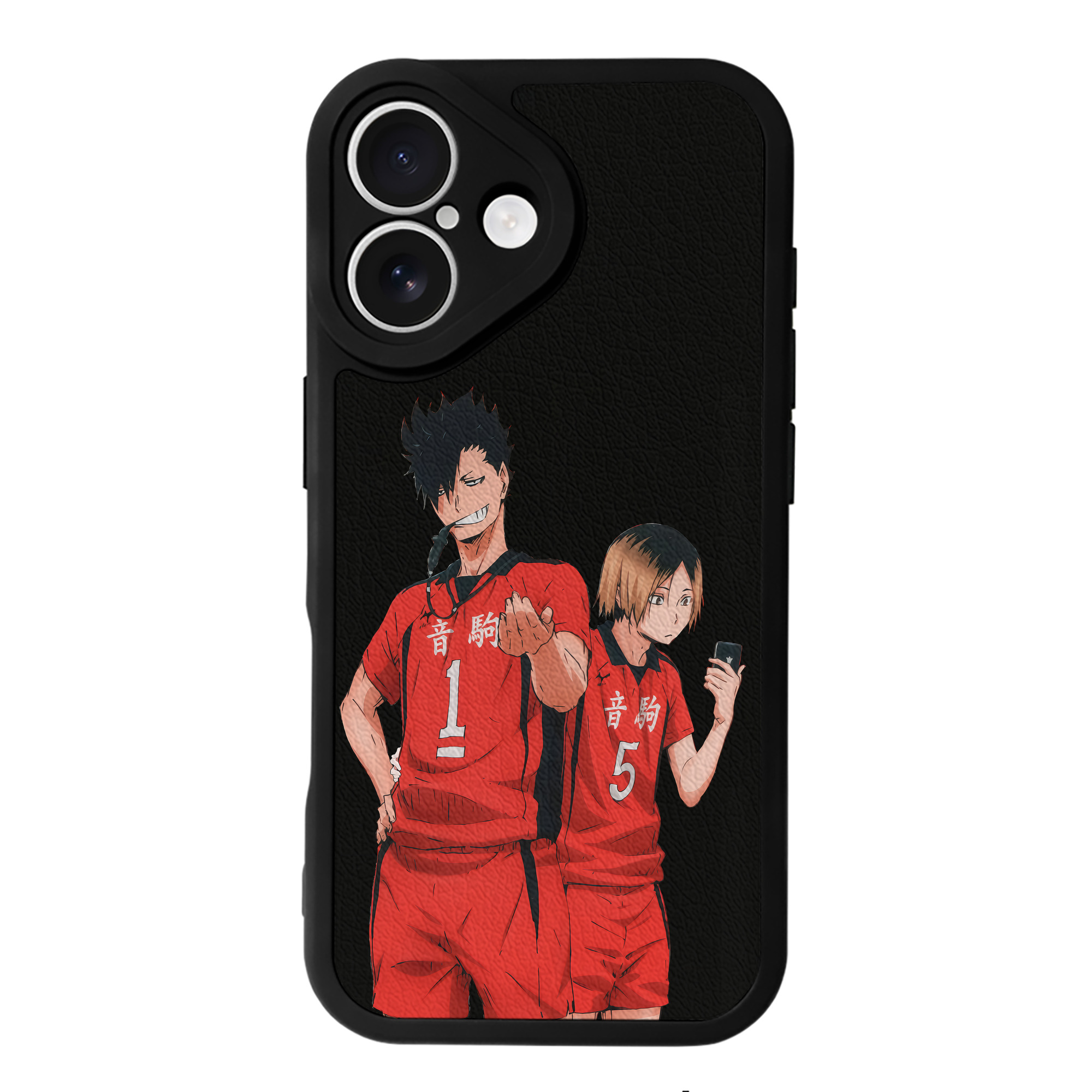 （画像用） ハイキュー!! Haikyu!! 【iPhone 16シリーズ対応】シリコンスマホケース（レザー調） 材質：シリコン